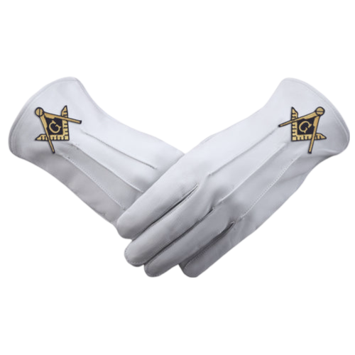 Master Mason Blue Lodge Gloves 