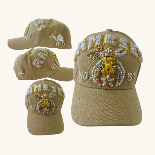 Masonic Double Row Shriners Baseball Cap