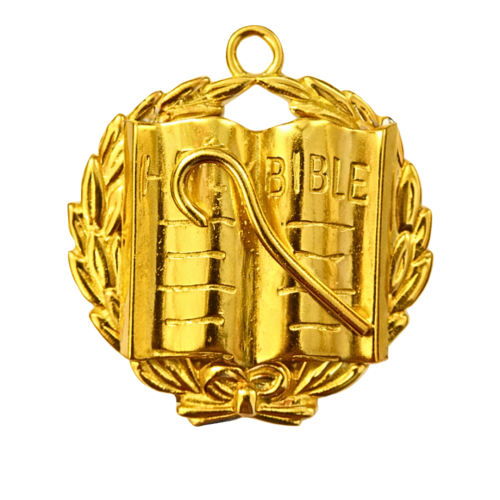 Grand Chaplain Blue Lodge Officer Collar Jewel - Gold Craft