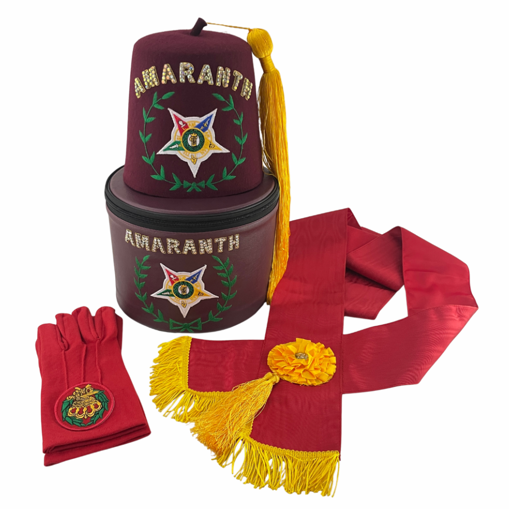 Masonic Grand Amaranth Fez Set