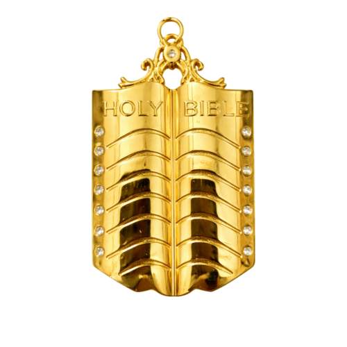 Chaplain Blue Lodge Officer Collar Jewel - Gold Metal