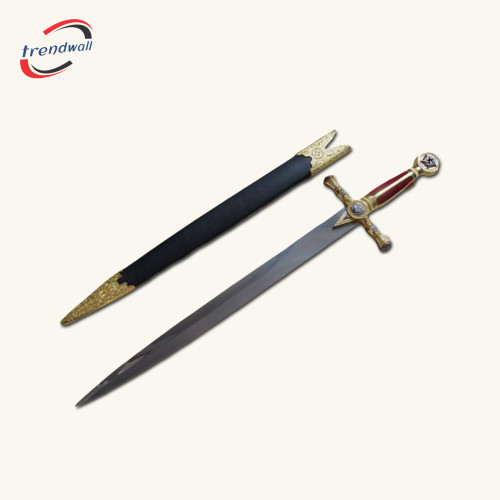 FELLOWCRAFT BLUE LODGE SWORD - SQUARE COMPASS CEREMONIAL KNIFE