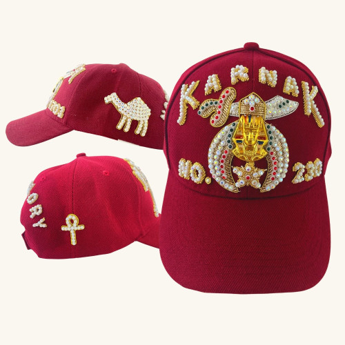 Masonic Shriners Single Row Jewel Baseball Cap