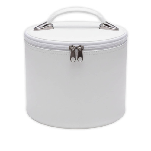 White Fez Case with Strong Handle & Red Inner