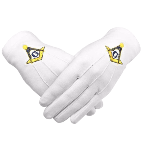 Master Mason Blue Lodge Gloves