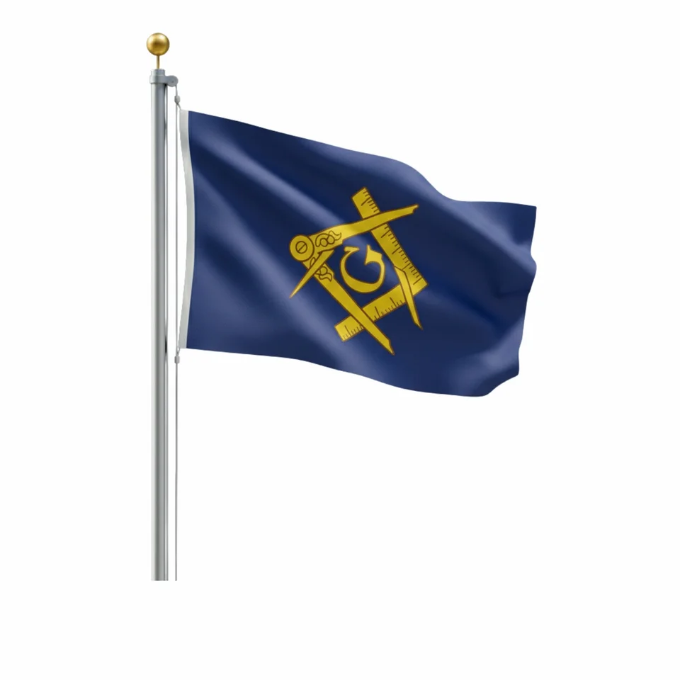 Masonic Mason Sleeved Garden Flag
