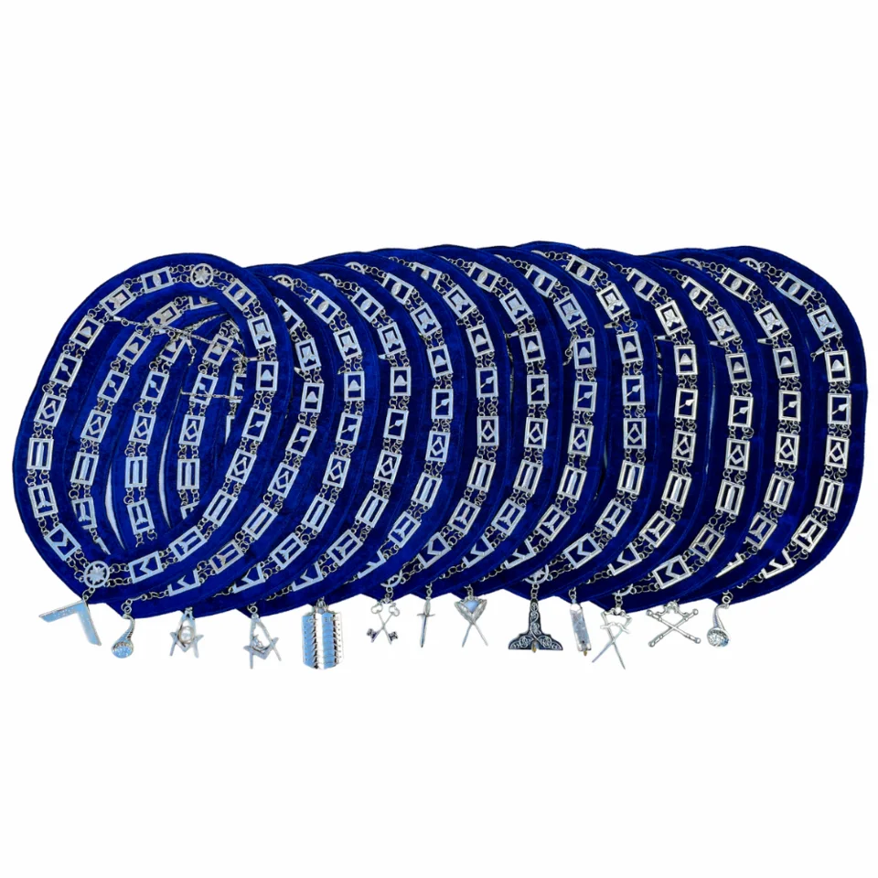 Set of 13 Masonic Chain Collars