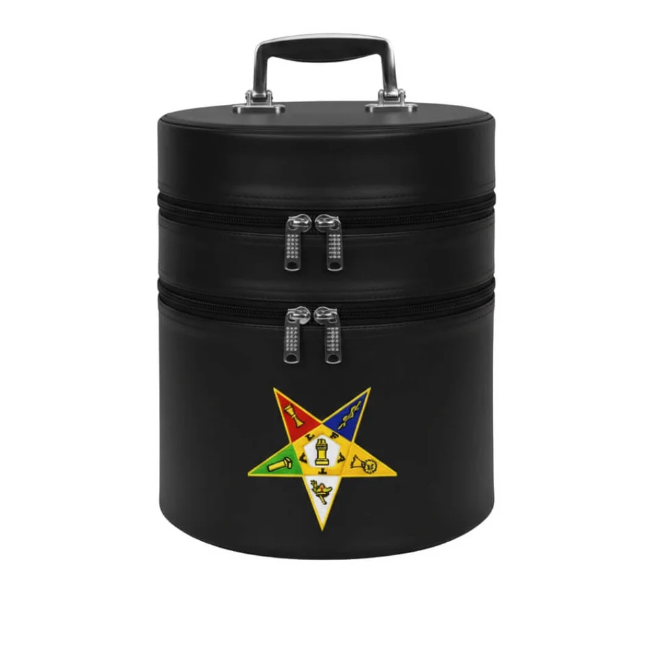 Masonic OES Fez Case Black Color Dual Step