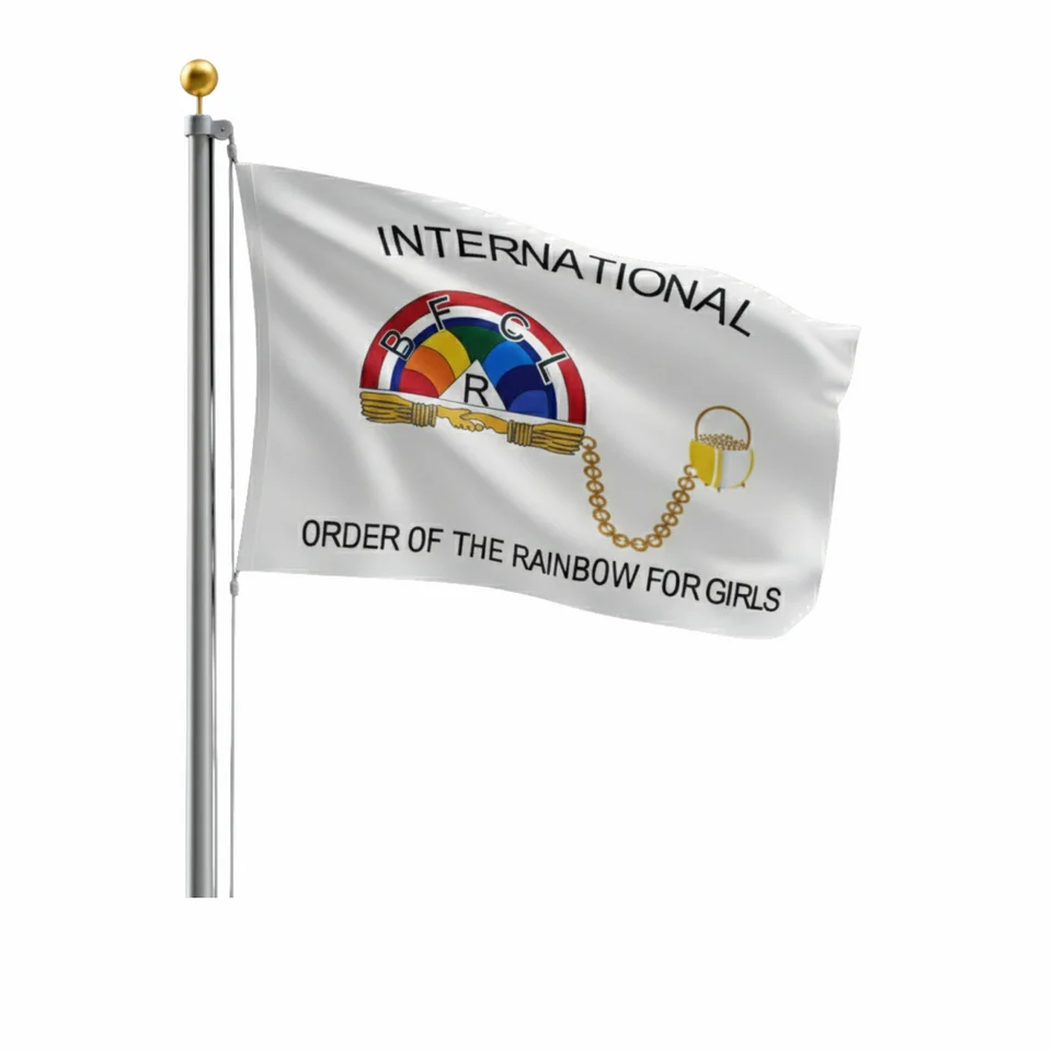 International Order of The Rainbow For Girls Flag