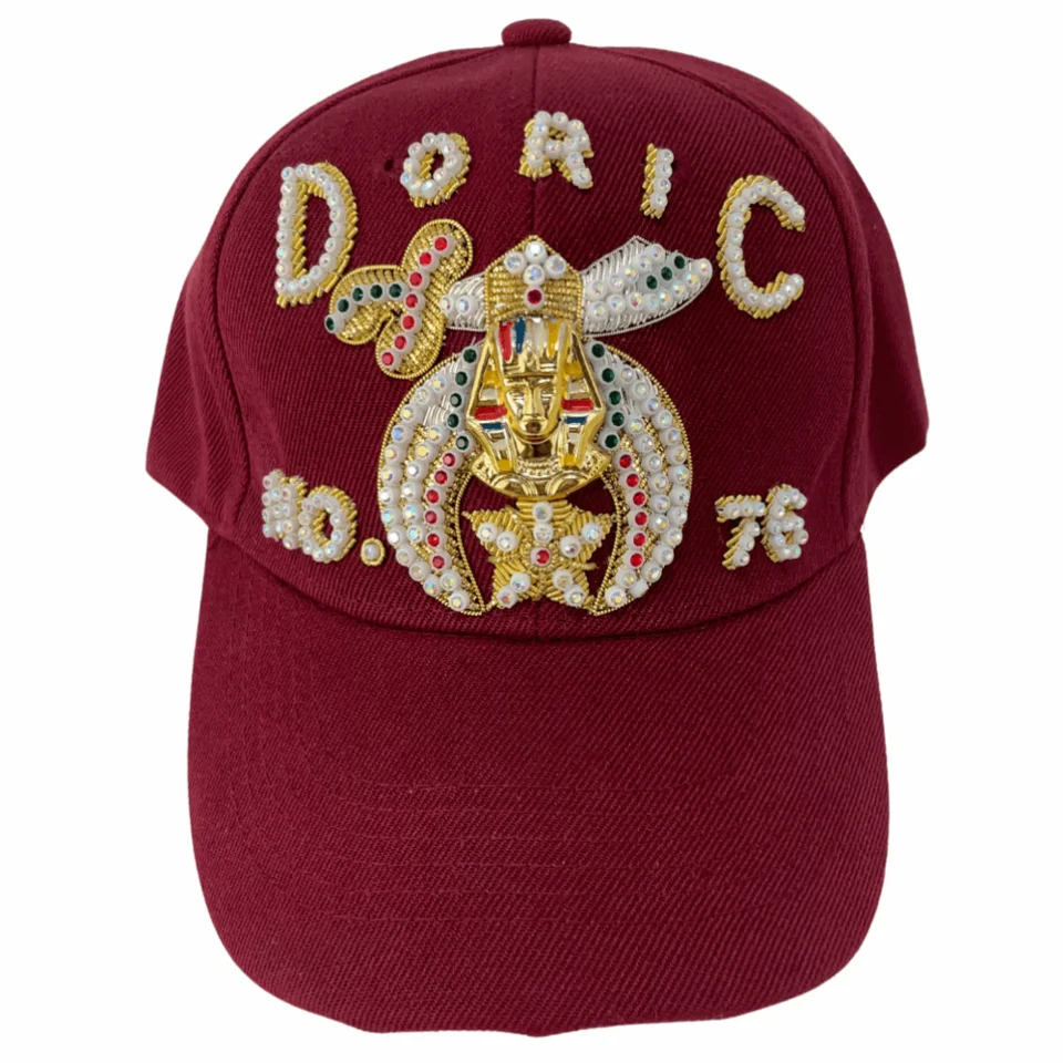 Shriners Single Row Jewel Baseball Cap