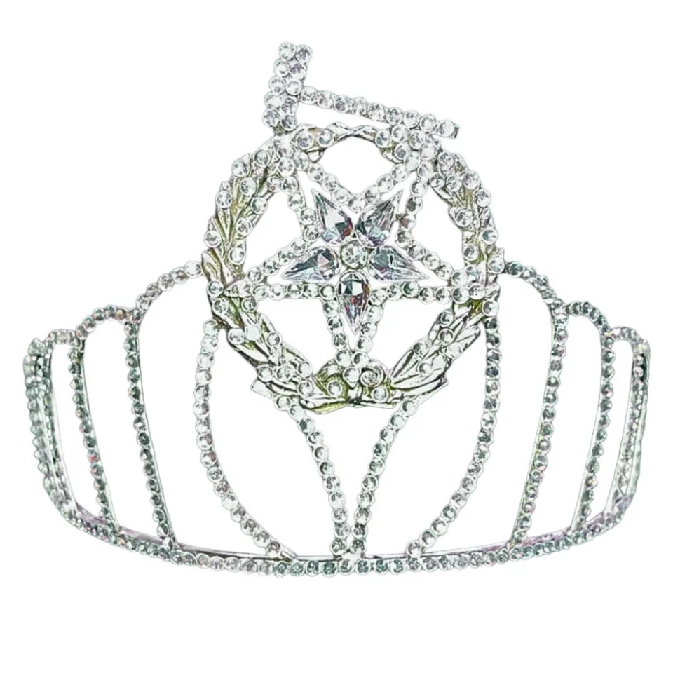 Masonic Grand Matron Clear Star Crown
