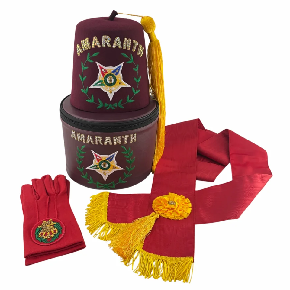 Masonic Grand Amaranth Fez Set
